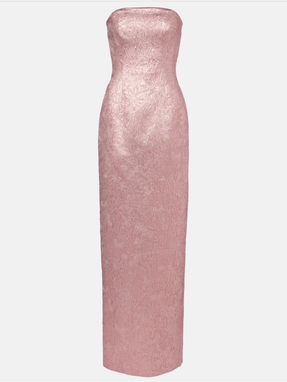 NWT Emilia Wickstead strapless metallic pink dress